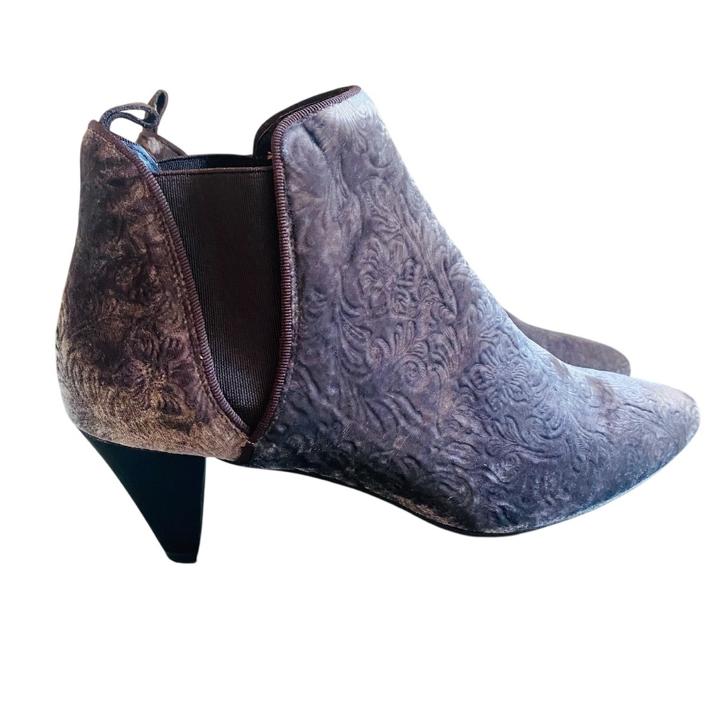 Sundance Winterfrost Velvet Heeled Booties